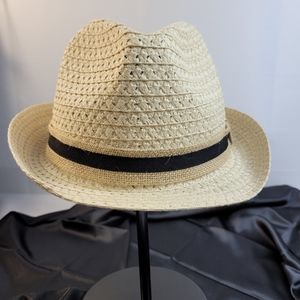 Fedora straw hat‎ stripe ribbon band